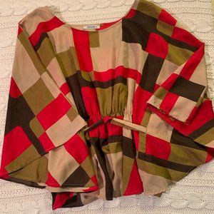 Xtaren Flowy Geometric Tie Top